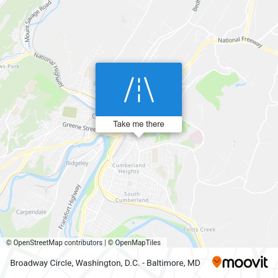Mapa de Broadway Circle