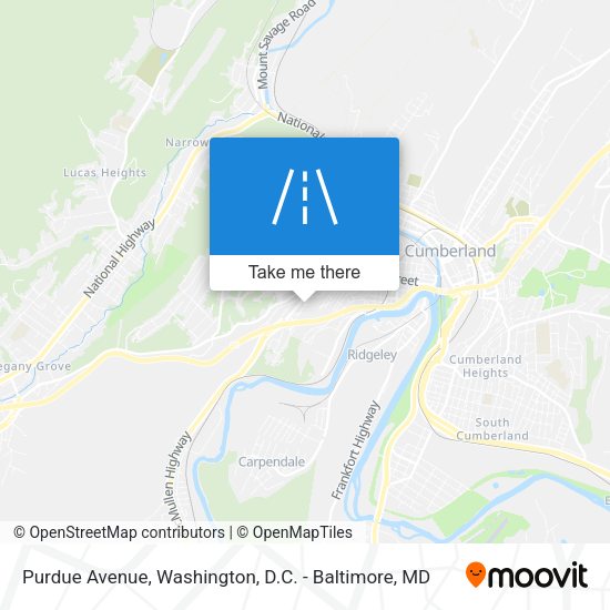 Mapa de Purdue Avenue
