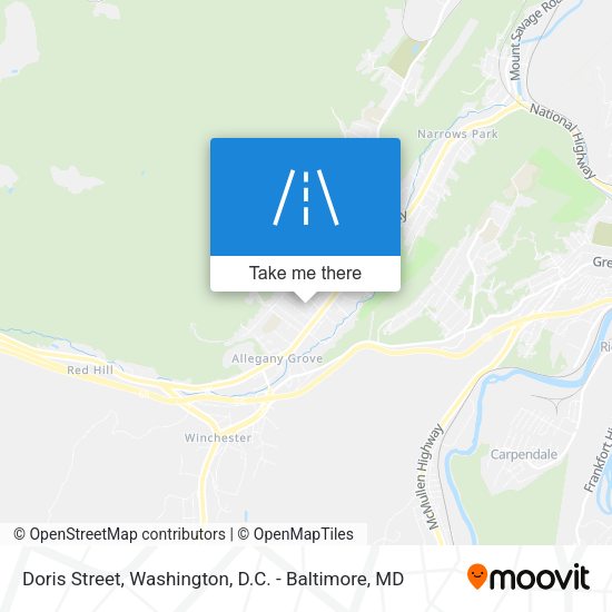 Doris Street map