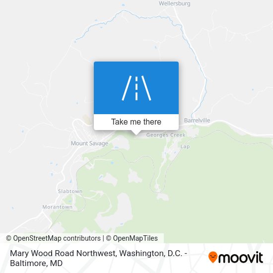 Mary Wood Road Northwest map