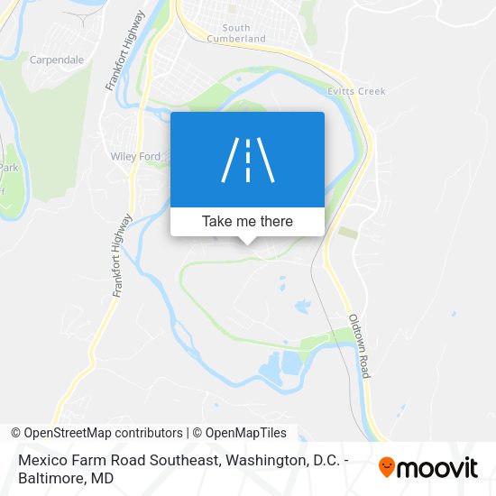 Mexico Farm Road Southeast map