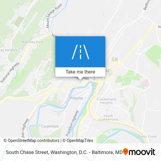 Mapa de South Chase Street