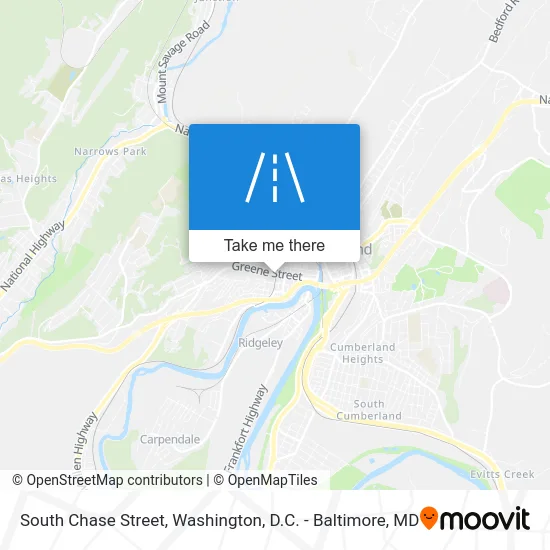 South Chase Street map