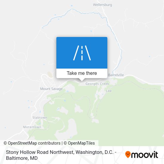 Stony Hollow Road Northwest map