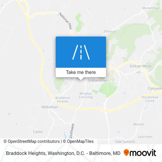 Braddock Heights map