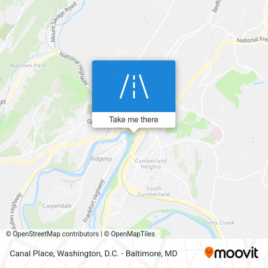 Canal Place map