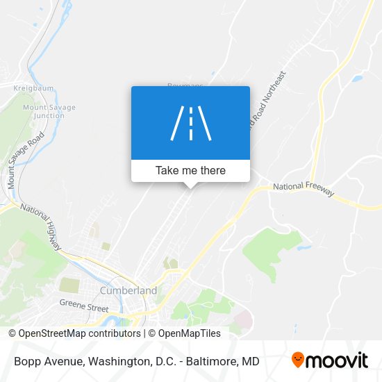 Bopp Avenue map