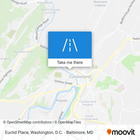 Euclid Place map