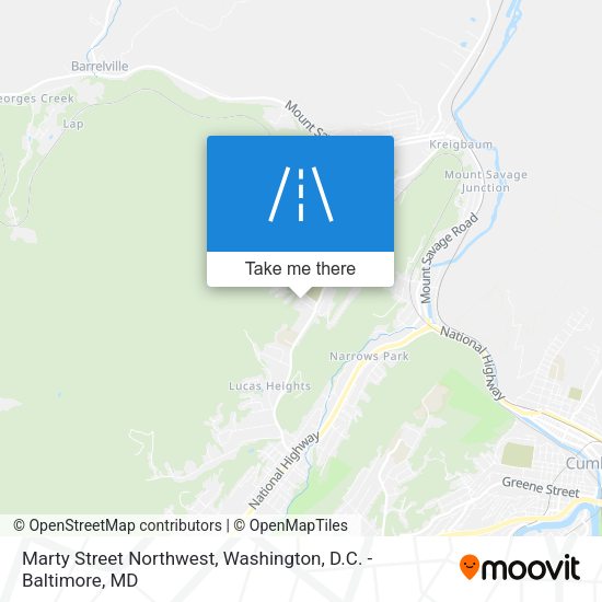 Mapa de Marty Street Northwest