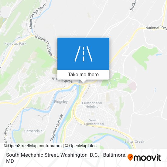 Mapa de South Mechanic Street