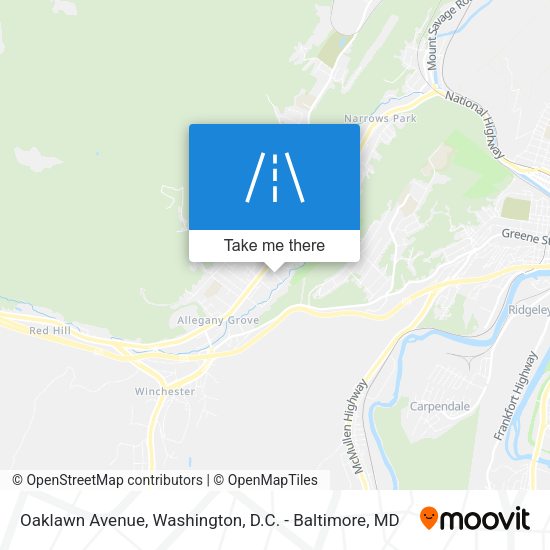Oaklawn Avenue map