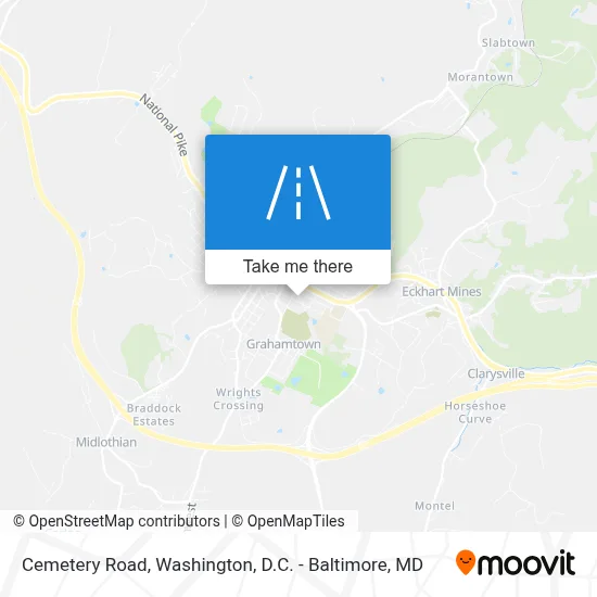 Cemetary Road map