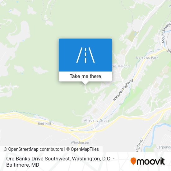 Mapa de Ore Banks Drive Southwest