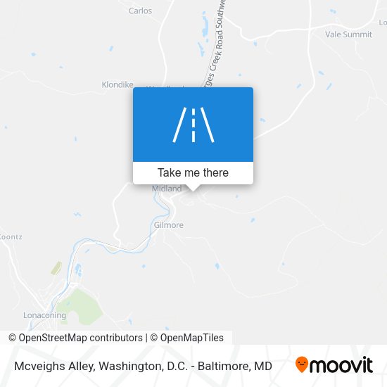 Mcveighs Alley map