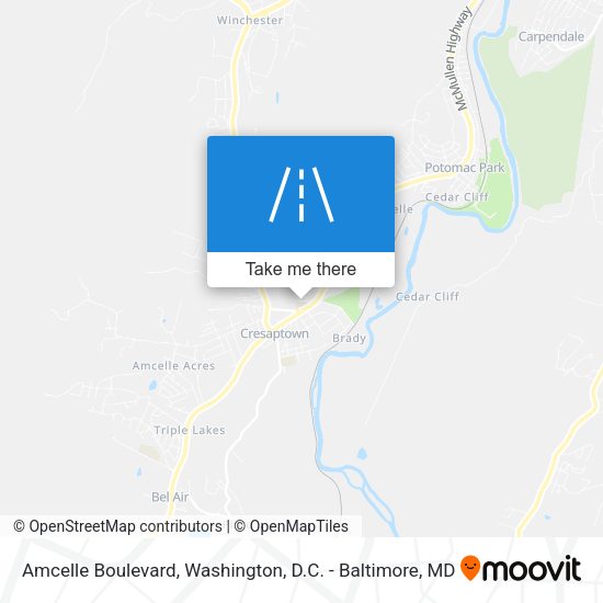 Mapa de Amcelle Boulevard