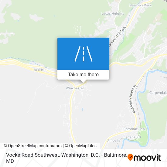 Mapa de Vocke Road Southwest