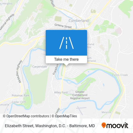 Elizabeth Street map