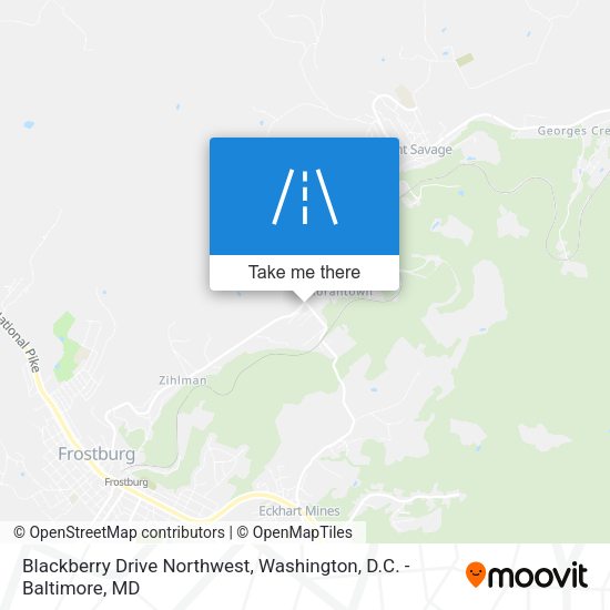 Blackberry Drive Northwest map
