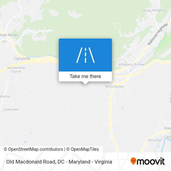 Old Macdonald Road map