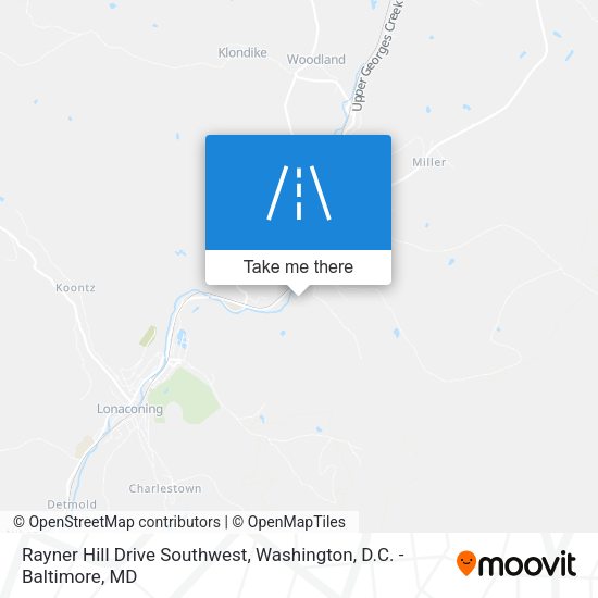 Mapa de Rayner Hill Drive Southwest