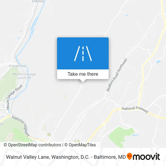Walnut Valley Lane map
