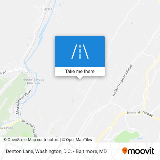 Denton Lane map