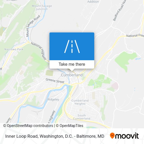 Mapa de Inner Loop Road