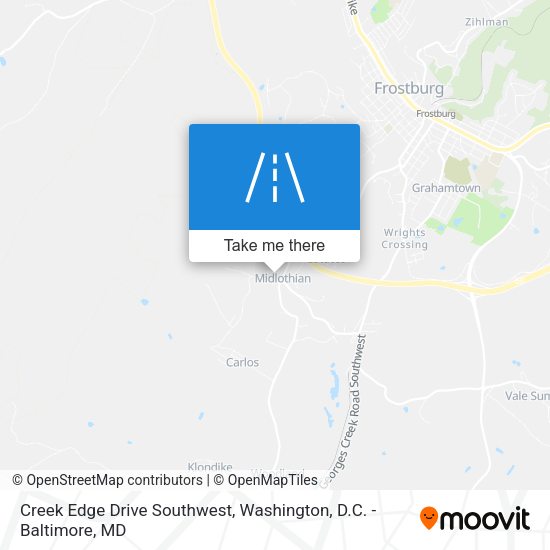 Mapa de Creek Edge Drive Southwest