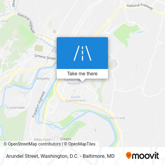 Mapa de Arundel Street