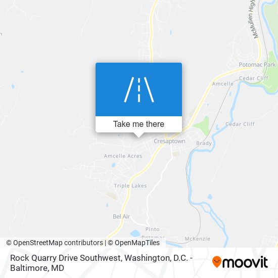 Mapa de Rock Quarry Drive Southwest