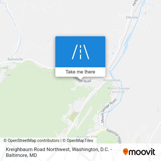 Kreighbaum Road Northwest map