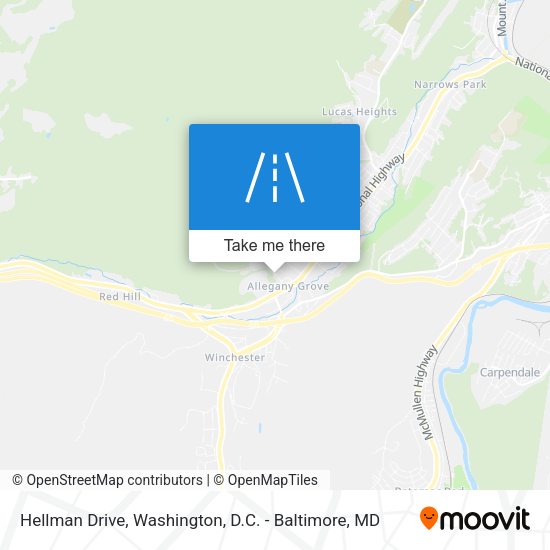 Mapa de Hellman Drive