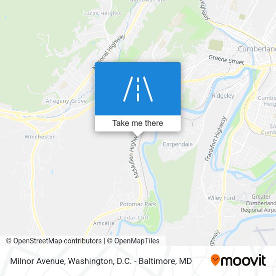 Mapa de Milnor Avenue
