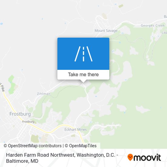 Harden Farm Road Northwest map