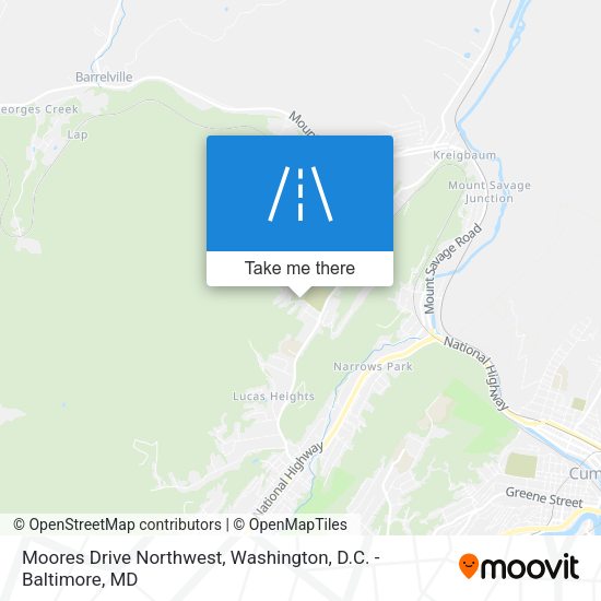 Moores Drive Northwest map