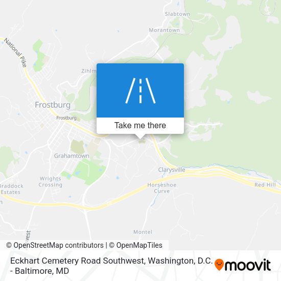 Mapa de Eckhart Cemetery Road Southwest