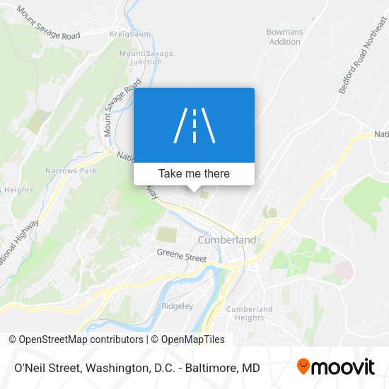 O'Neil Street map