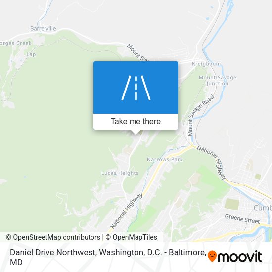 Mapa de Daniel Drive Northwest