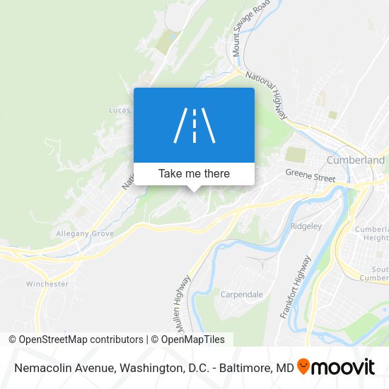 Nemacolin Avenue map