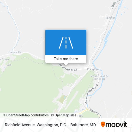 Mapa de Richfield Avenue