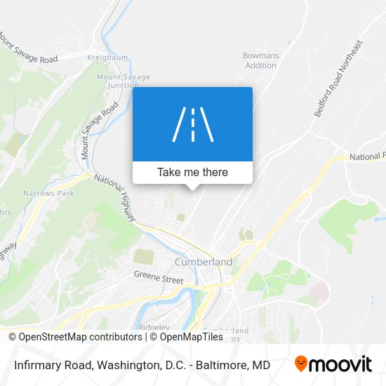 Infirmary Road map