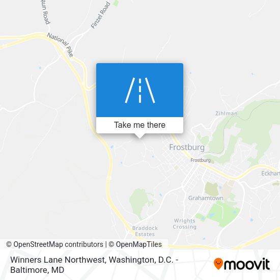 Winners Lane Northwest map