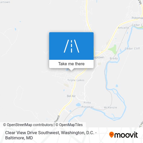 Mapa de Clear View Drive Southwest