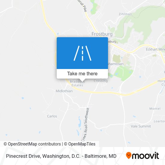 Mapa de Pinecrest Drive