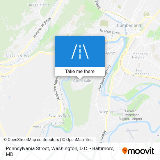 Mapa de Pennsylvania Street