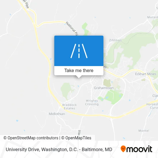 University Drive map