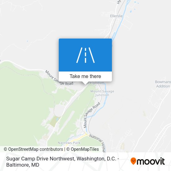 Sugar Camp Drive Northwest map