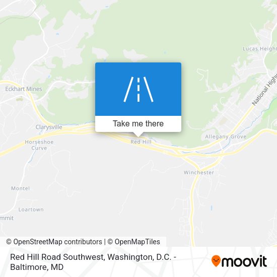 Mapa de Red Hill Road Southwest