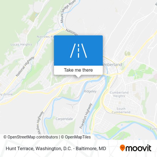 Hunt Terrace map
