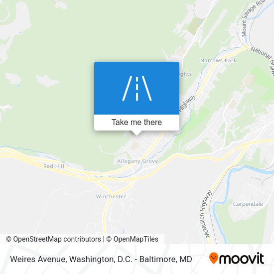 Mapa de Weires Avenue